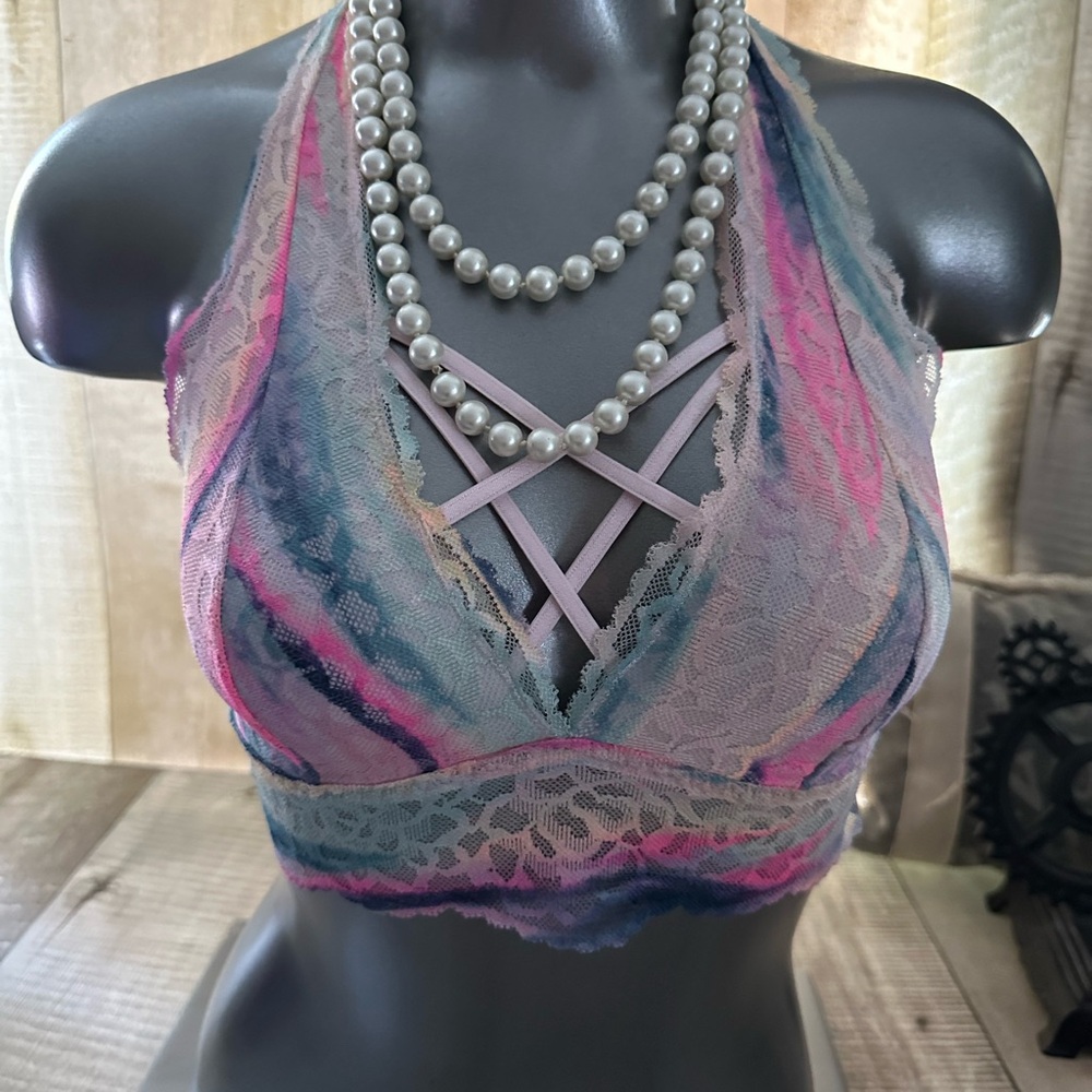 NWOT Victoria's Secret Multicolor Lace Bralette